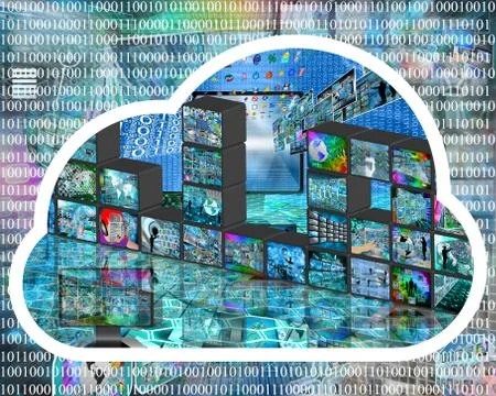 Internet cloud Illustrazione stock