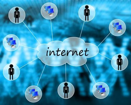 Internet cloud Illustrazione stock