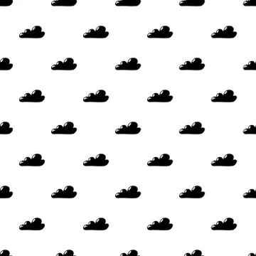 Internet cloud pattern seamless Illustrazione stock
