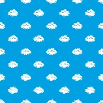 Internet cloud pattern vector seamless blue Illustrazione stock