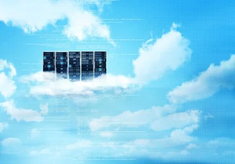 Internet cloud server Stock Illustration