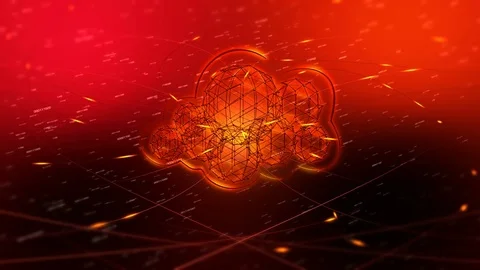 Internet Cloud Services Animation Stock Footage 70717814
