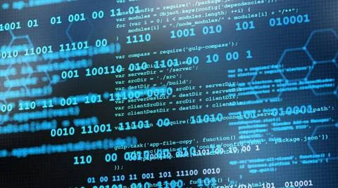  Internet code programming and scripting concept Conceptual image of how c... 스톡 사진