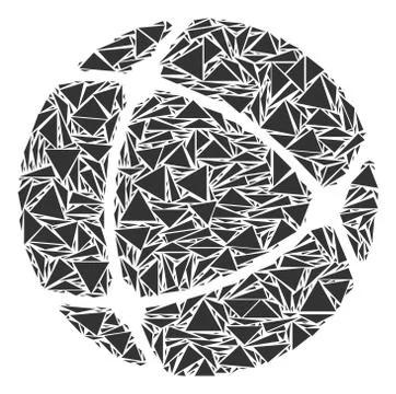 Internet Collage of Triangles 스톡 일러스트