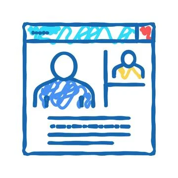 Internet communication color icon vector flat illustration Stockillustratie