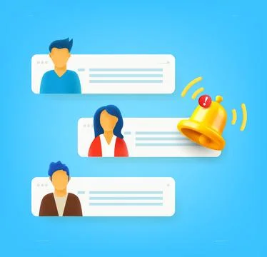 Internet communication concept. 3d vector illustration Stock Illustration