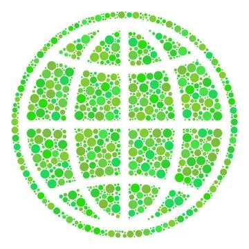 Internet Composition of Dots Stock Illustration