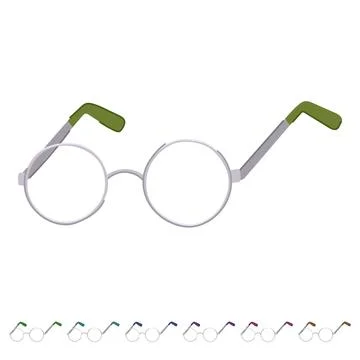 Internet computer glasses vector cartoon graphic Stock Illustration