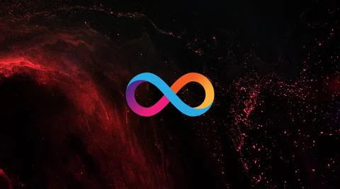 Internet Computer ICP Cryptocurrency. Internet Computer coin growth chart on the 스톡 일러스트
