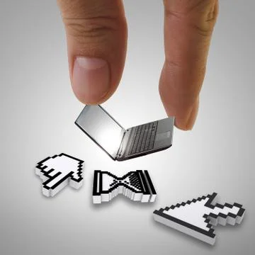 Internet computer Stock Illustration