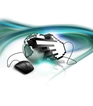 Internet concept background Stock Illustration