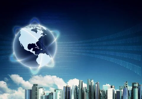 Internet Concept Background Stock Illustration