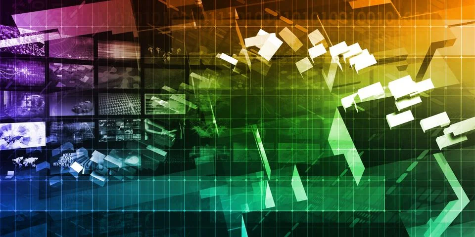 Internet Concept Background Stock Illustration