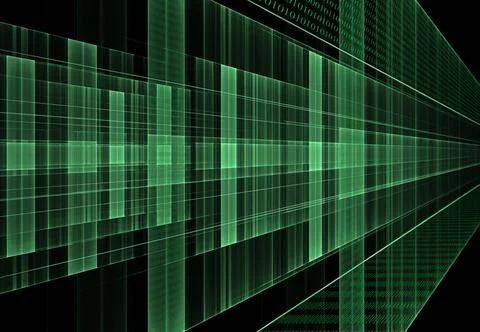 Internet Concept, Binary Code, Data Flow, Matrix Green abstract cyber futu... Stock Photos