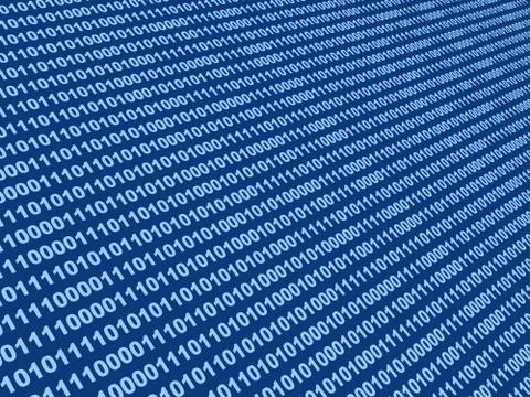 Internet concept - binary code イラスト素材