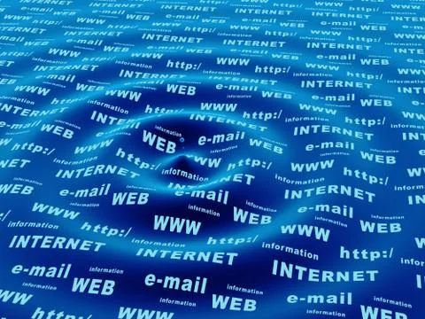 Internet concept - binary code Stock Illustration