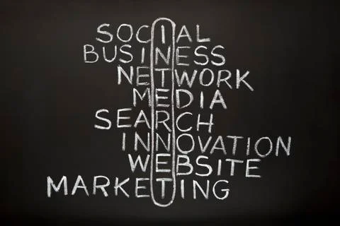 Internet concept on blackboard Stock Photos