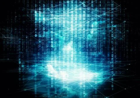  internet concept Conceptual image of internet virrtual data processing Co... Stock Photos
