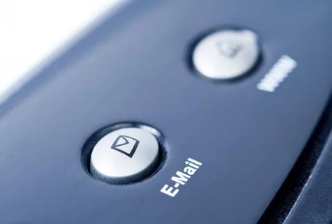 Internet concept - email button on laptop keyboard Stock Photos