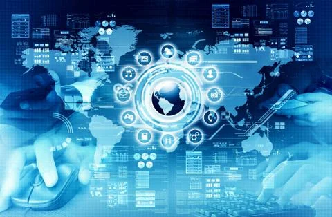 The Internet Concept Stock Illustration