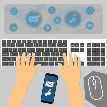 Internet concept Stock Illustration