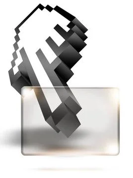 Internet Concept Internet concept background with hand cursor and a transp... Foto stock