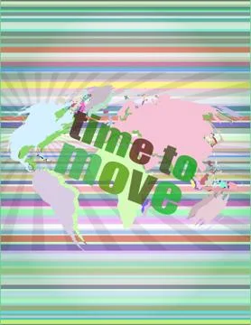 Internet concept: words virus message on digital screen Illustrazione stock