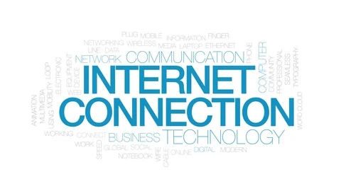 Internet connection animated word cloud. Kinetic typography. Stock Footage 102338115