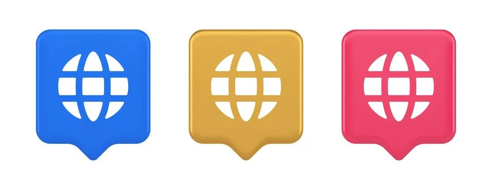 Internet connection global web communication button planet grid globalization Ilustración de archivo