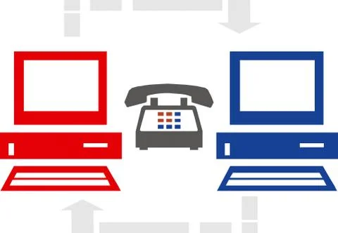 Internet connection illustration Stock Illustration