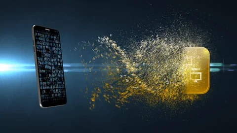 Internet connection in the phone. Smartphone with network access Stock Footage 115508188
