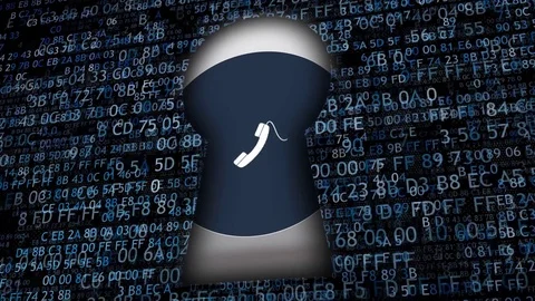 Internet connection protection. Chatting in Internet Stock Footage 80566694