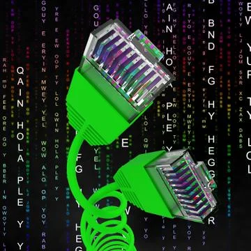 Internet Connection Showing World Wide Web And Computer Network Stock Illustration