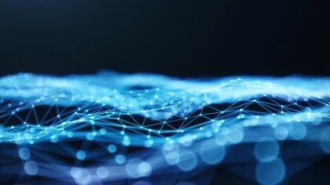 Internet connection technology concept. Cloud computing, neural communications Stock Illustration