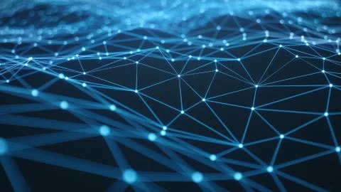 Internet connection technology concept. Cloud computing, neural communications Stock Illustration