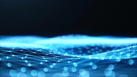 Internet connection technology concept. Cloud computing, neural communications Stock Illustration