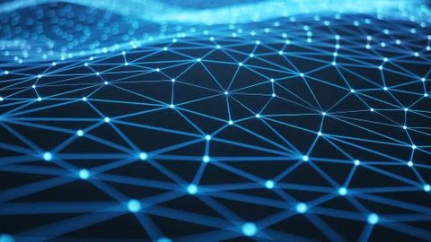 Internet connection technology concept. Cloud computing, neural communications Stock Illustration