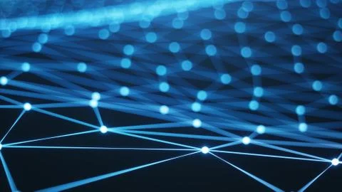 Internet connection technology concept. Cloud computing, neural communications Stock-Illustration