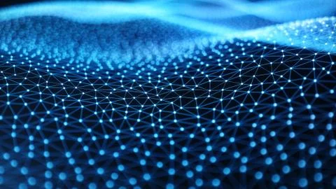 Internet connection technology concept. Cloud computing, neural communications Stock Illustration