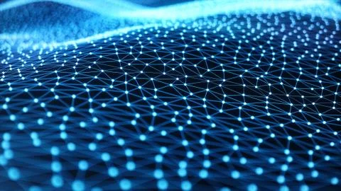 Internet connection technology concept. Cloud computing, neural communications Stock Illustration