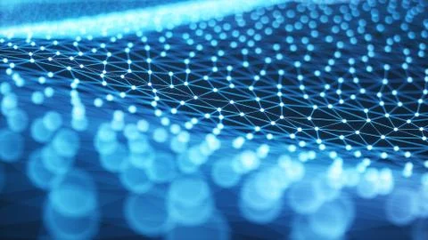 Internet connection technology concept. Cloud computing, neural communications Stock Illustration