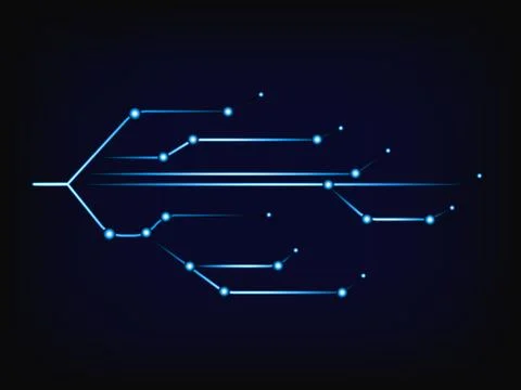 Internet connections lines &amp; leds vector Illustrazione stock