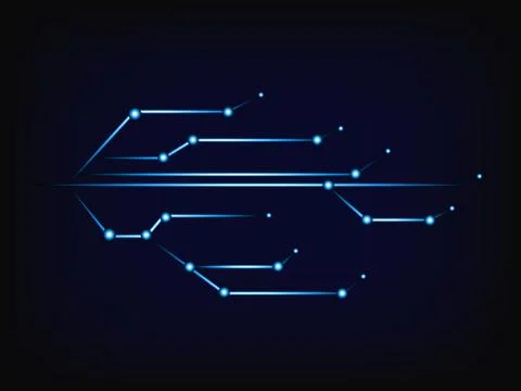 Internet connections lines &amp; leds vector Illustrazione stock