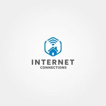 Internet connections vector logo design template Idea and inspiration Stock Illustration