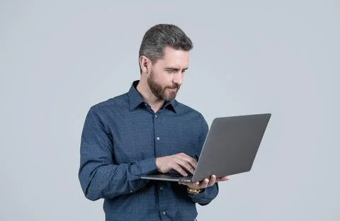 Internet connectivity. Computer tech work on laptop. Internet communications Stock Photos