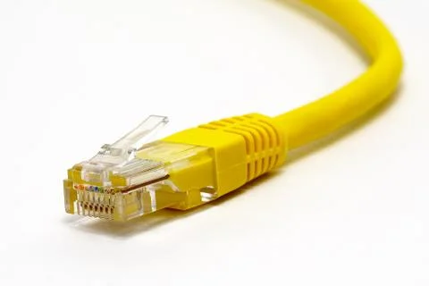 Internet connector close up Stock Photos