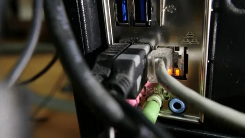 Internet connector computer Stock Footage 75814188