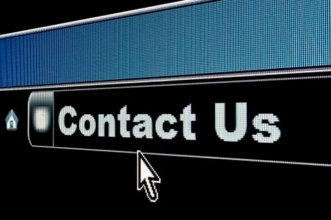 Internet Contact Us Concept Stockfoto's
