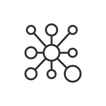 Internet coverage network, icon in line design. Internet, coverage, network Stock-Illustration