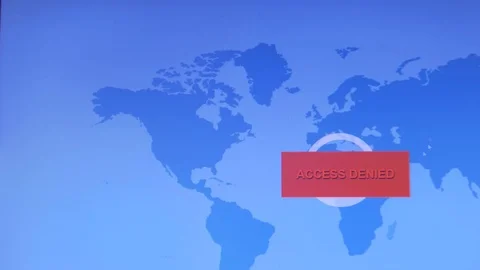 Internet crime concept. Acces denied Stock Footage 73063101